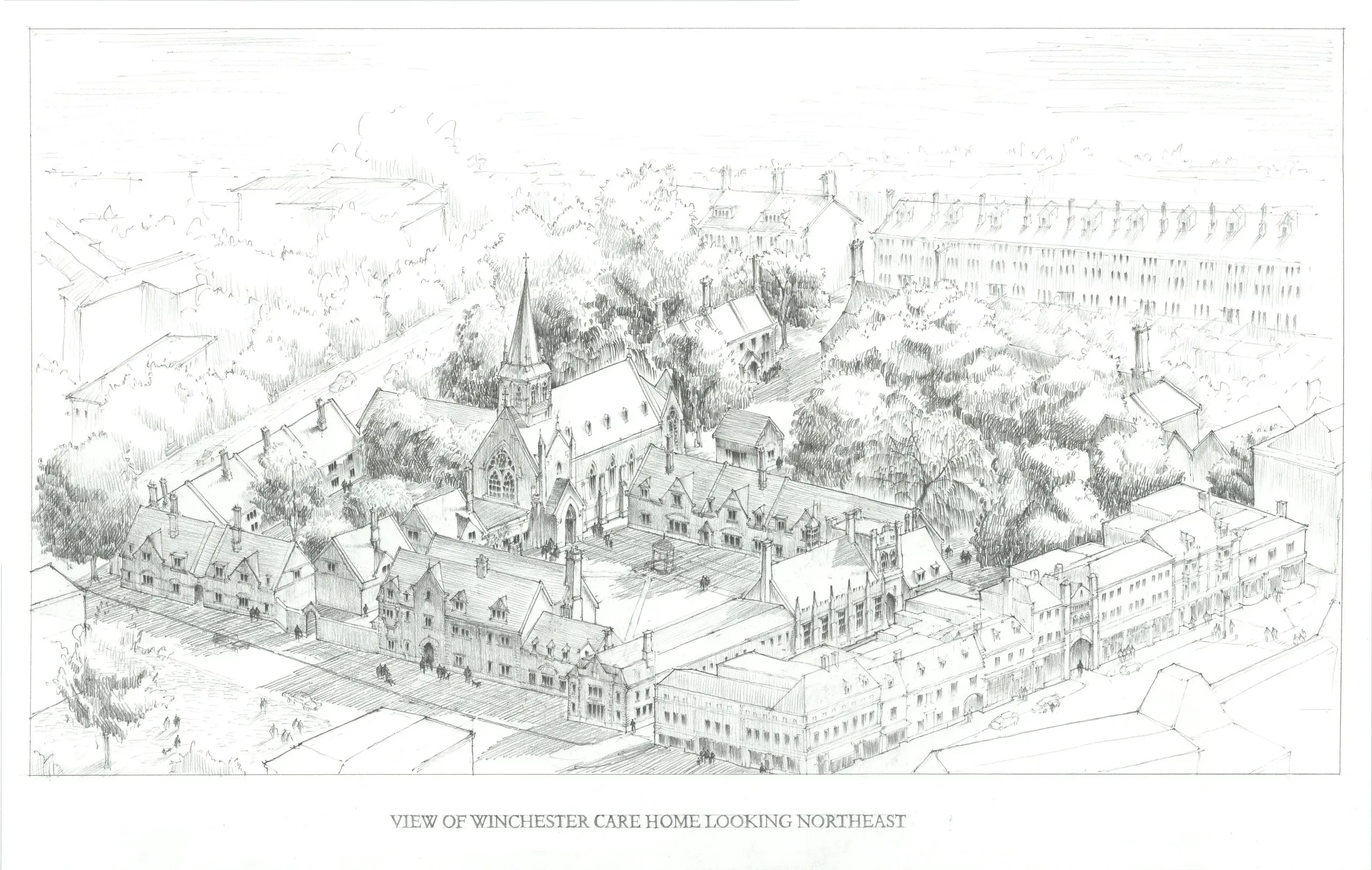 Thesis Project Aerial Perspective Sketch